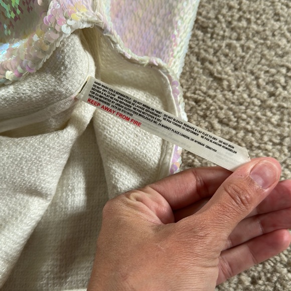 Intimately Free People Iridescent Pink White Sequin Dress - Picture 9 of 11